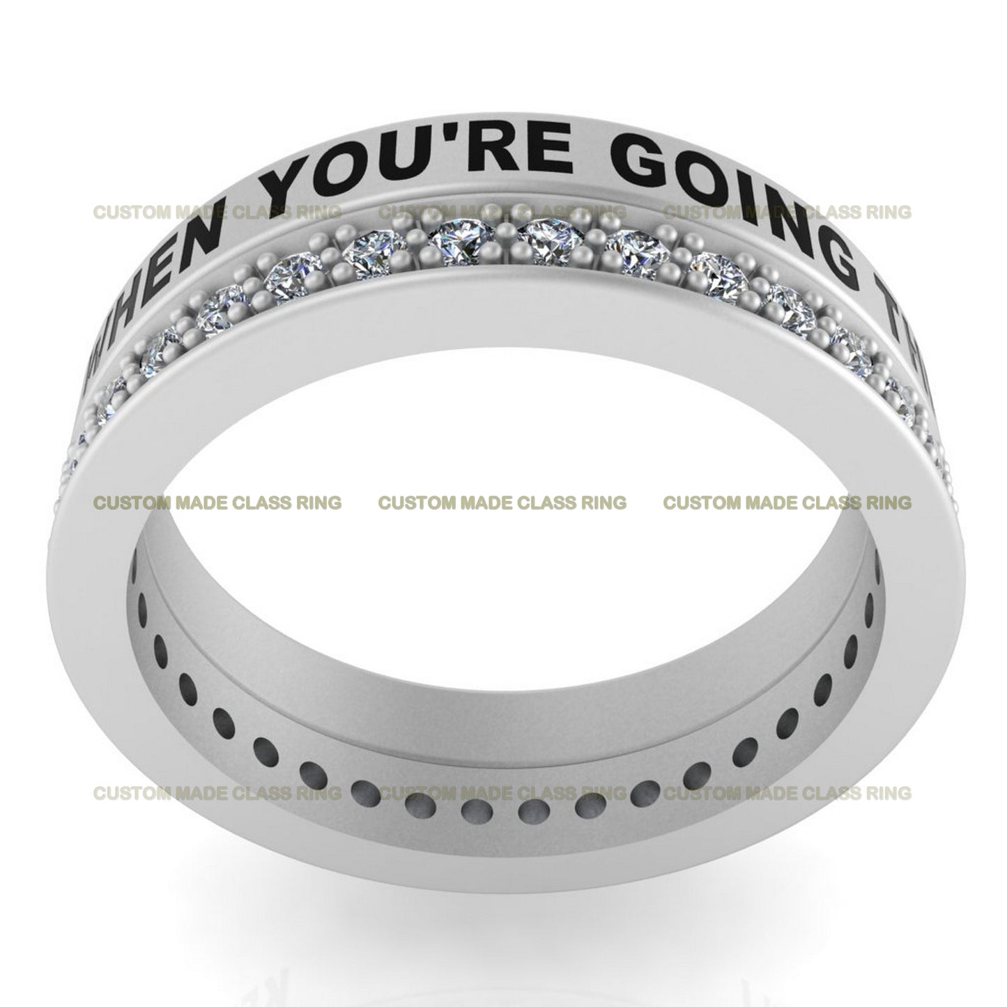 Custom Stackable 2-Band Class Ring – A Stunning Blend of Elegance & Personal Inspiration