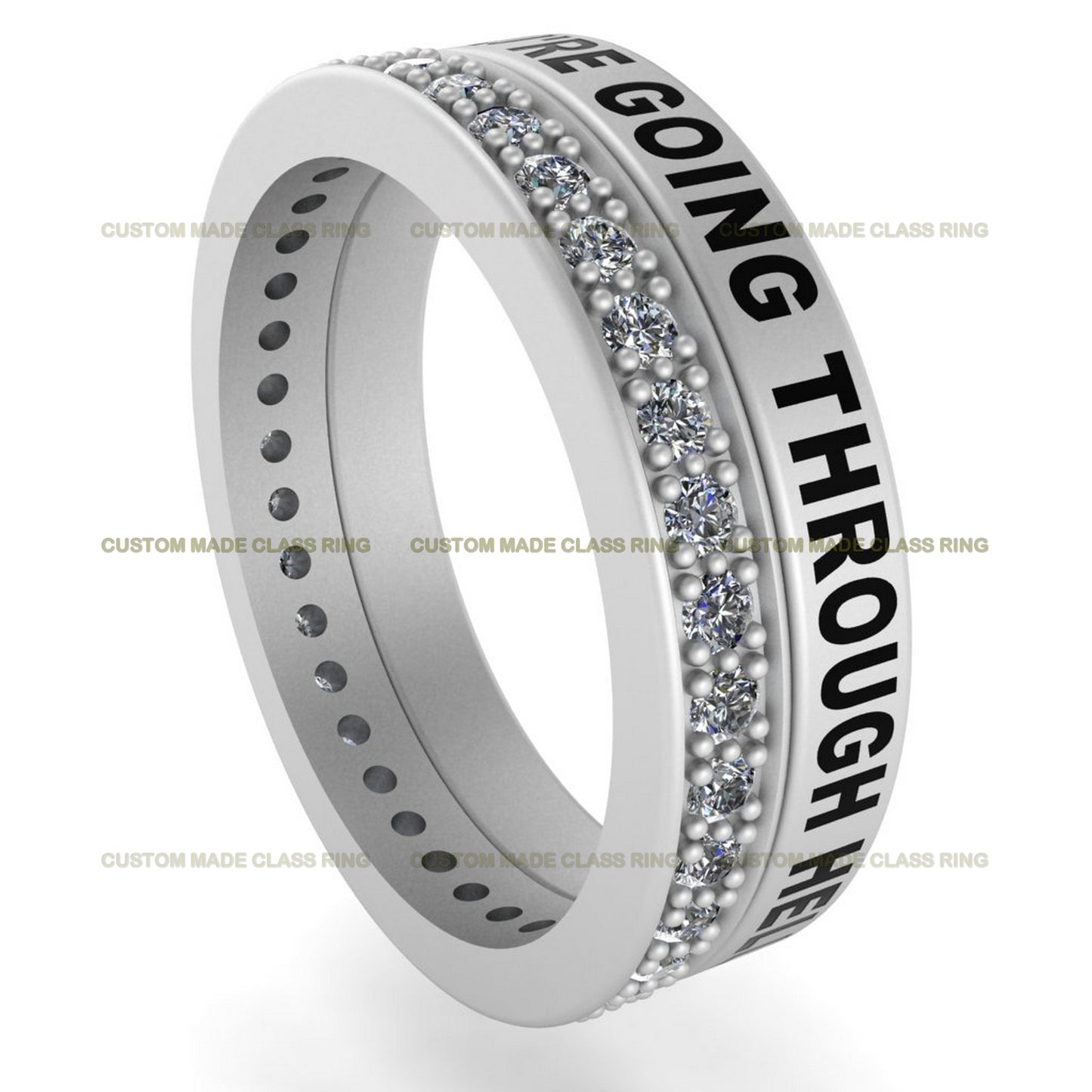 Custom Stackable 2-Band Class Ring – A Stunning Blend of Elegance & Personal Inspiration