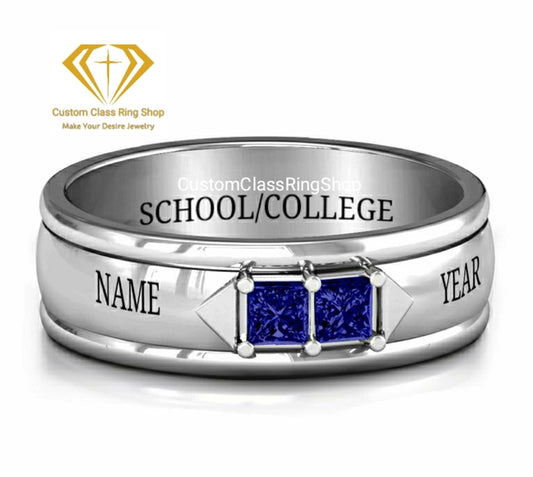 Custom Graduation Ring, College Class Ring, University ring, Class Ring| Graduation Ring semi-fine jewelry for woman