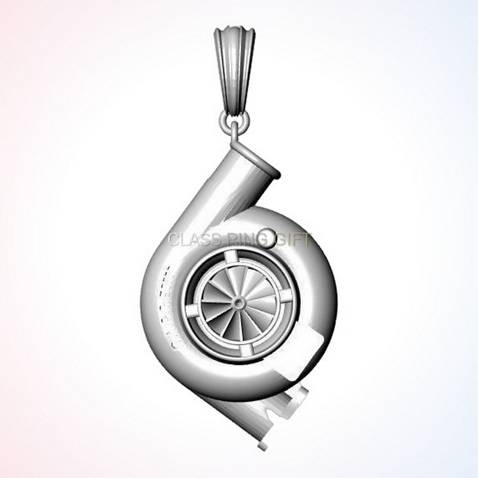 Personalized gift of garrett ring, angled three-quarter profile