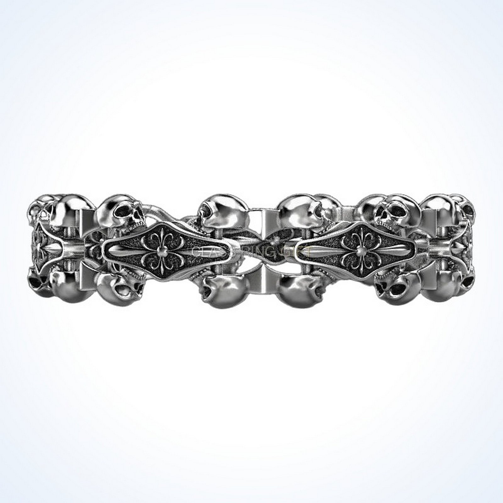 Gift for him real biker, top-down view showing full chain and links