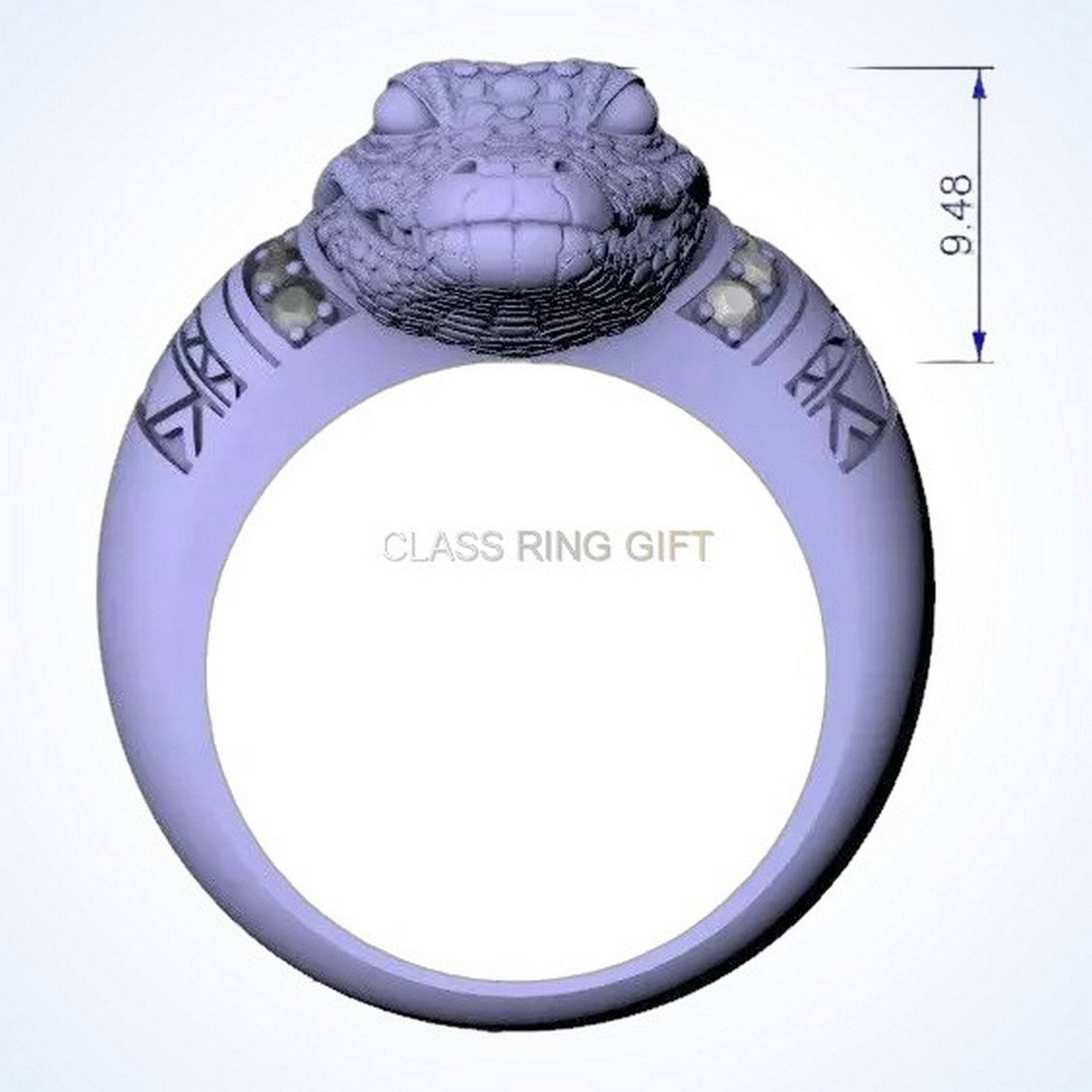 Gift for him cayman crocodile signet ring in oxidized 925 sterling silver