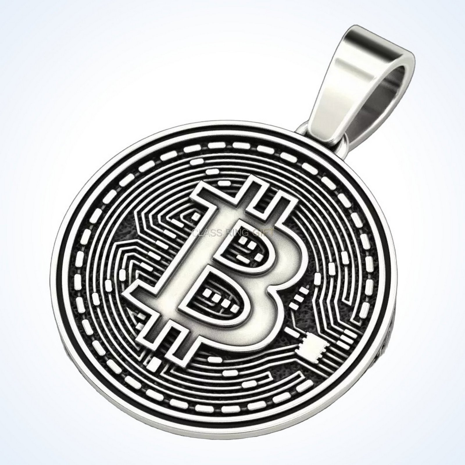 Gift for him coolest bitcoin, angled three-quarter view