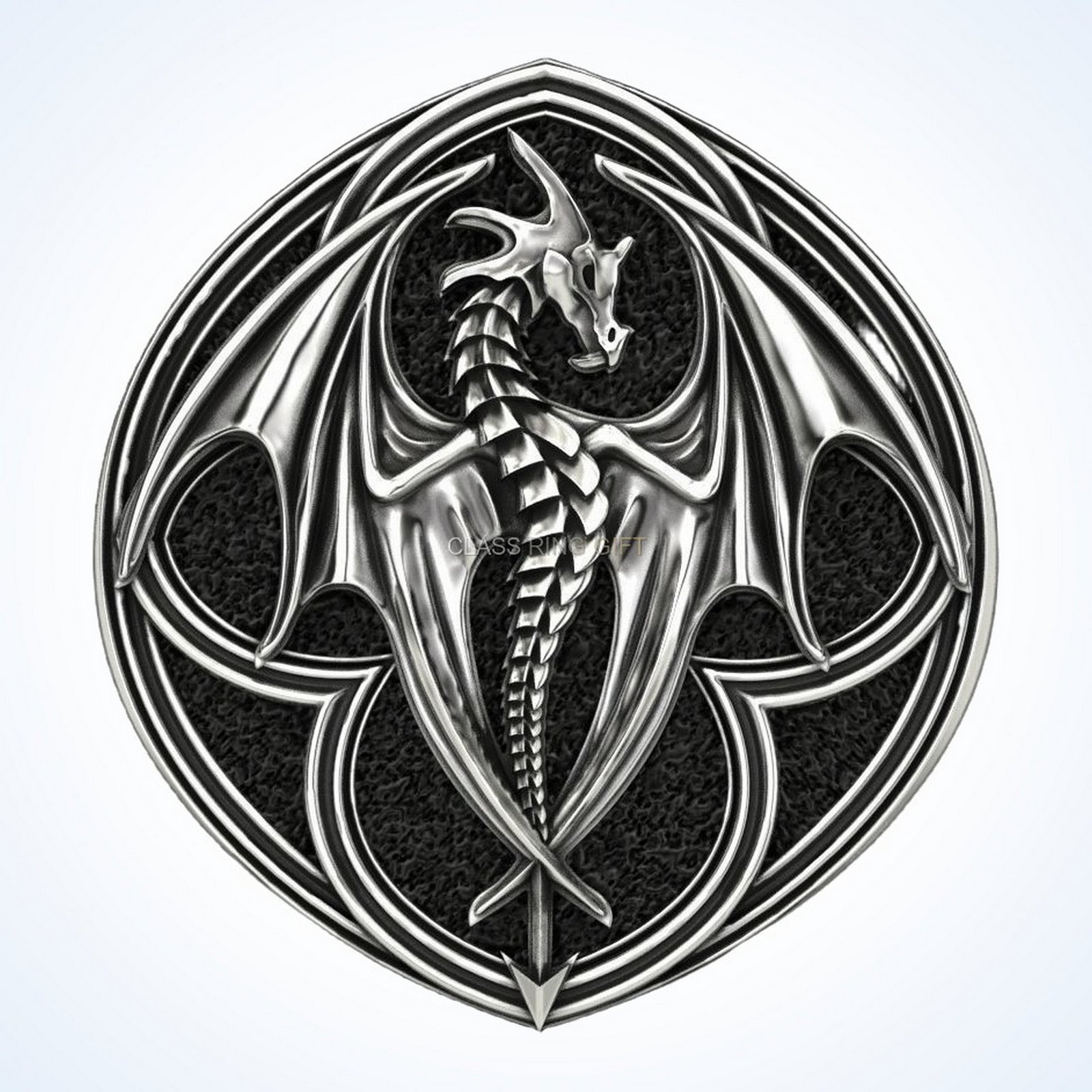 gift for him dragon religion ring, oxidized 925 sterling silver statement