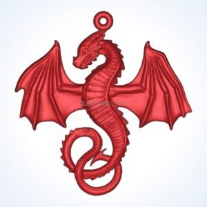 Gift for him dragon spread wings pendant with oxidized 925 sterling silver