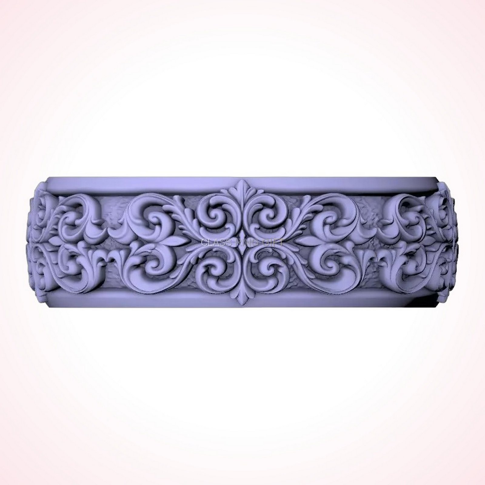 Gift for her filigree scroll band ring, oxidized 925 silver