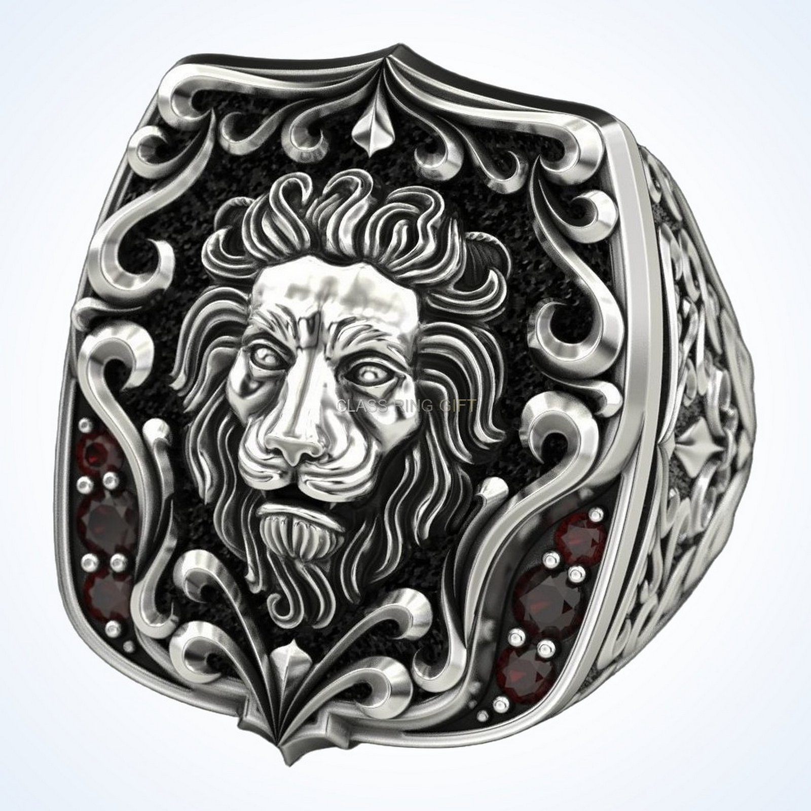 Gift for him hot lion ring handmade 925 sterling silver statement ring