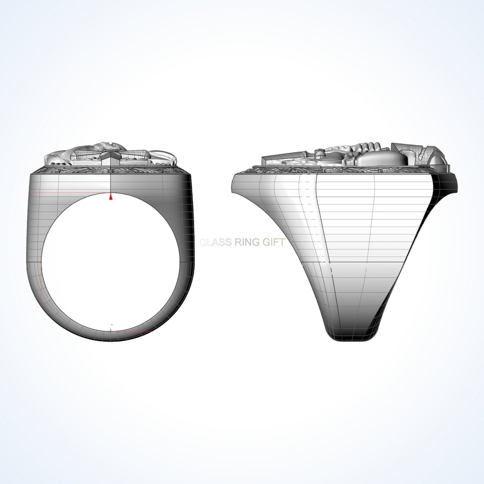 Gift for him knight ring, oxidized 925 sterling silver signet with armored knight