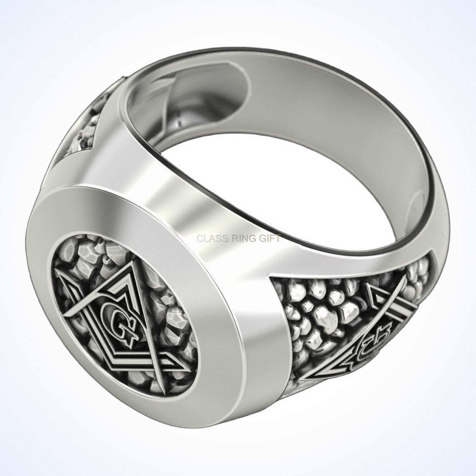 Nv gift for him mason man, interior band and side pattern detail
