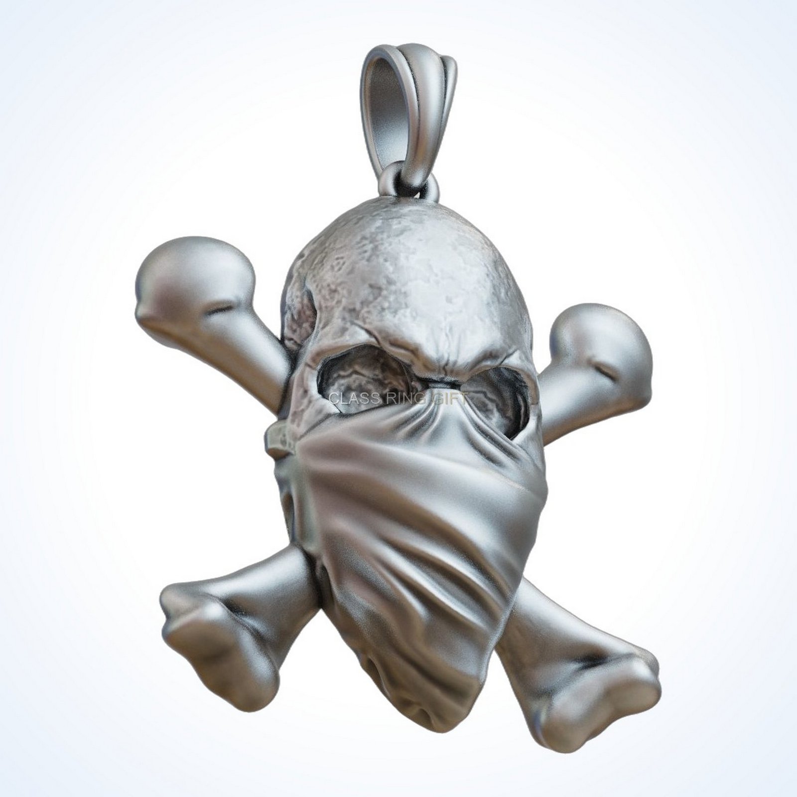 Gift for him mobb face, front three-quarter angled view
