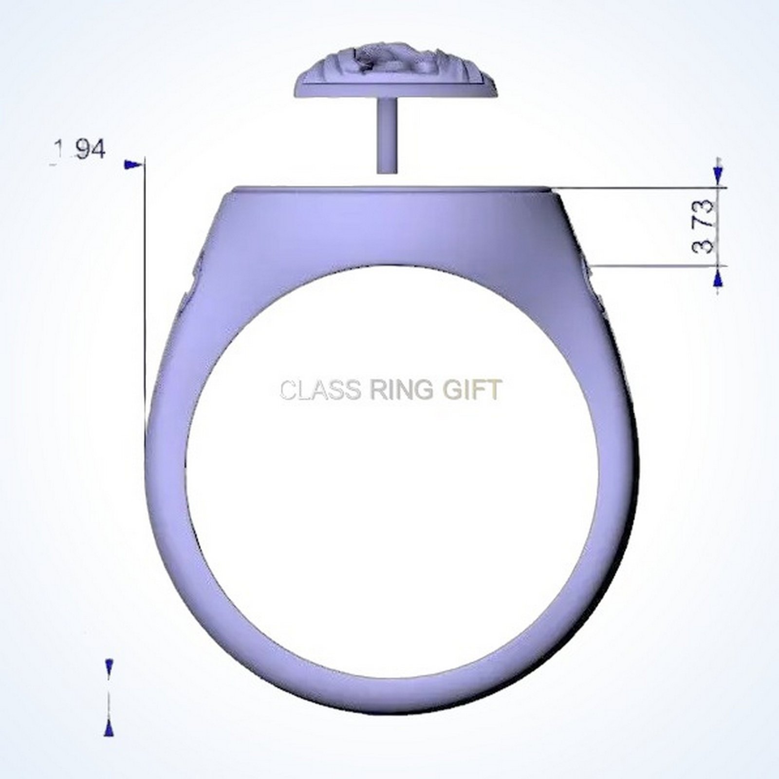 Christian gift mother of ring Orthodox signet with devotional portrait