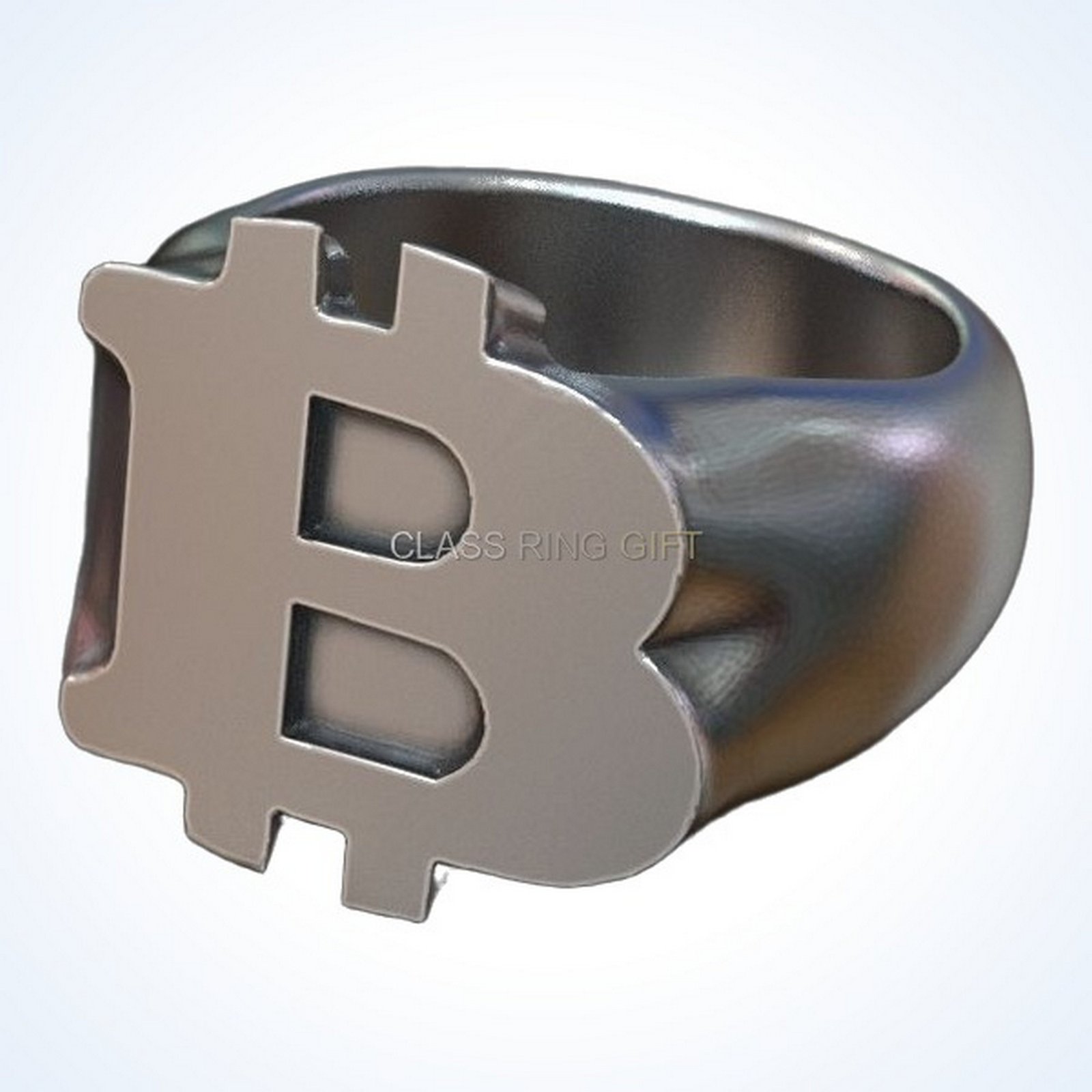 Gift for him bitcoin crypto, finished ring perspective