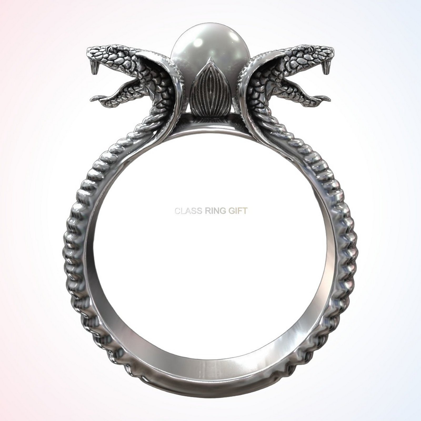 Gift for him cobra snakes, side profile cobra coils