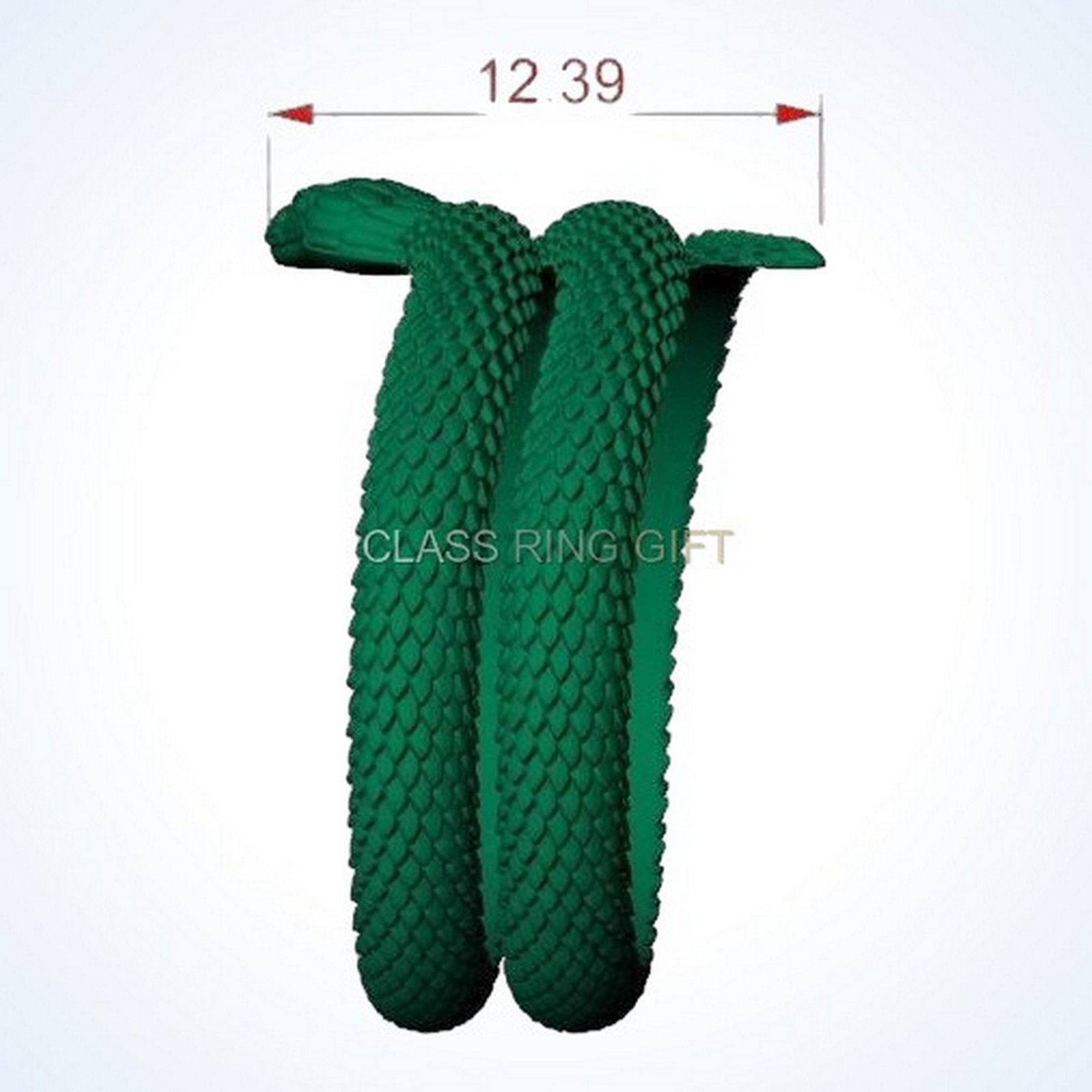 Gift for him snake serpent, stretched flat serpent layout showing full length
