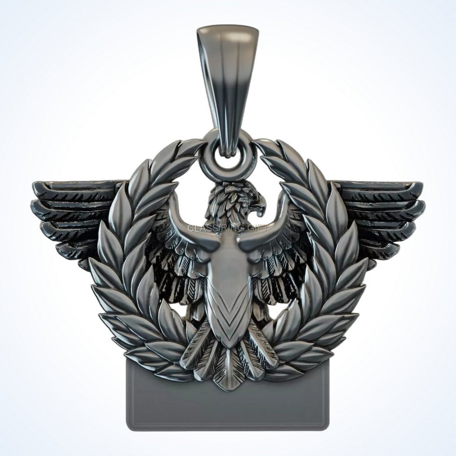 Gift for him roman aquila eagle pendant sterling silver