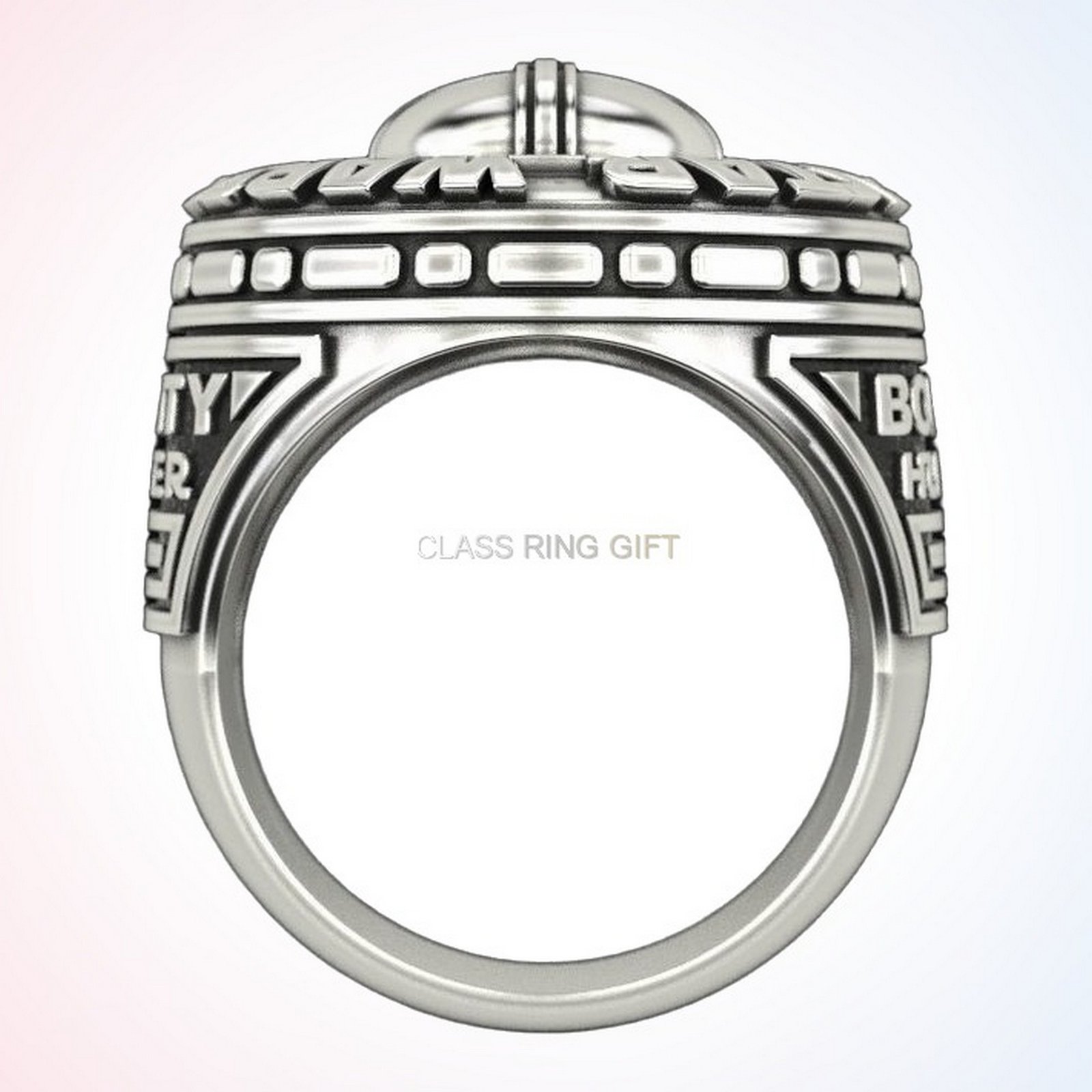 Mandalorian personalized gift star wars ring, polished 925 silver
