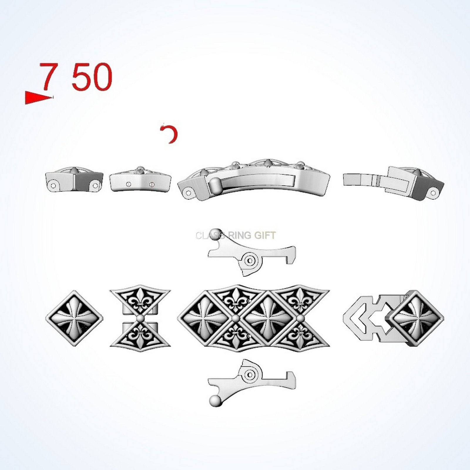 christian gift stylish cross bracelet in oxidized antique 925 sterling silver