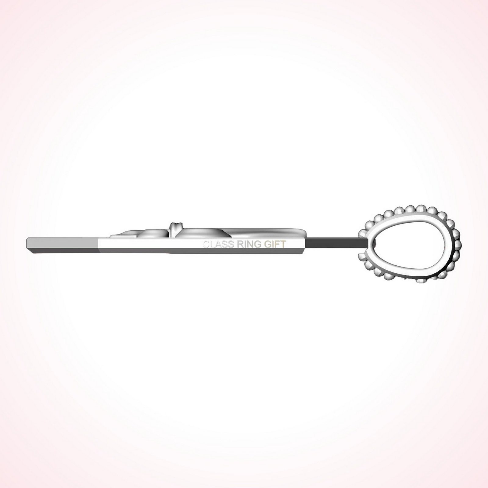 Gift for her suspension heraldic lily pendant in oxidized sterling silver
