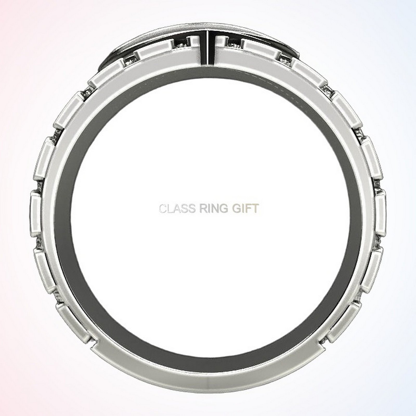 personalized gift of superman ring 2 with shield emblem face-on