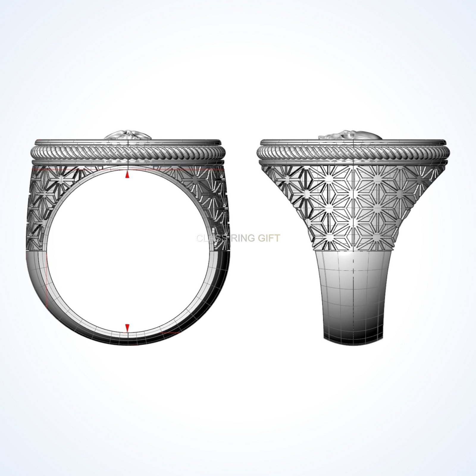 Gift for him vegvisir skull ring, oxidized 925 sterling silver