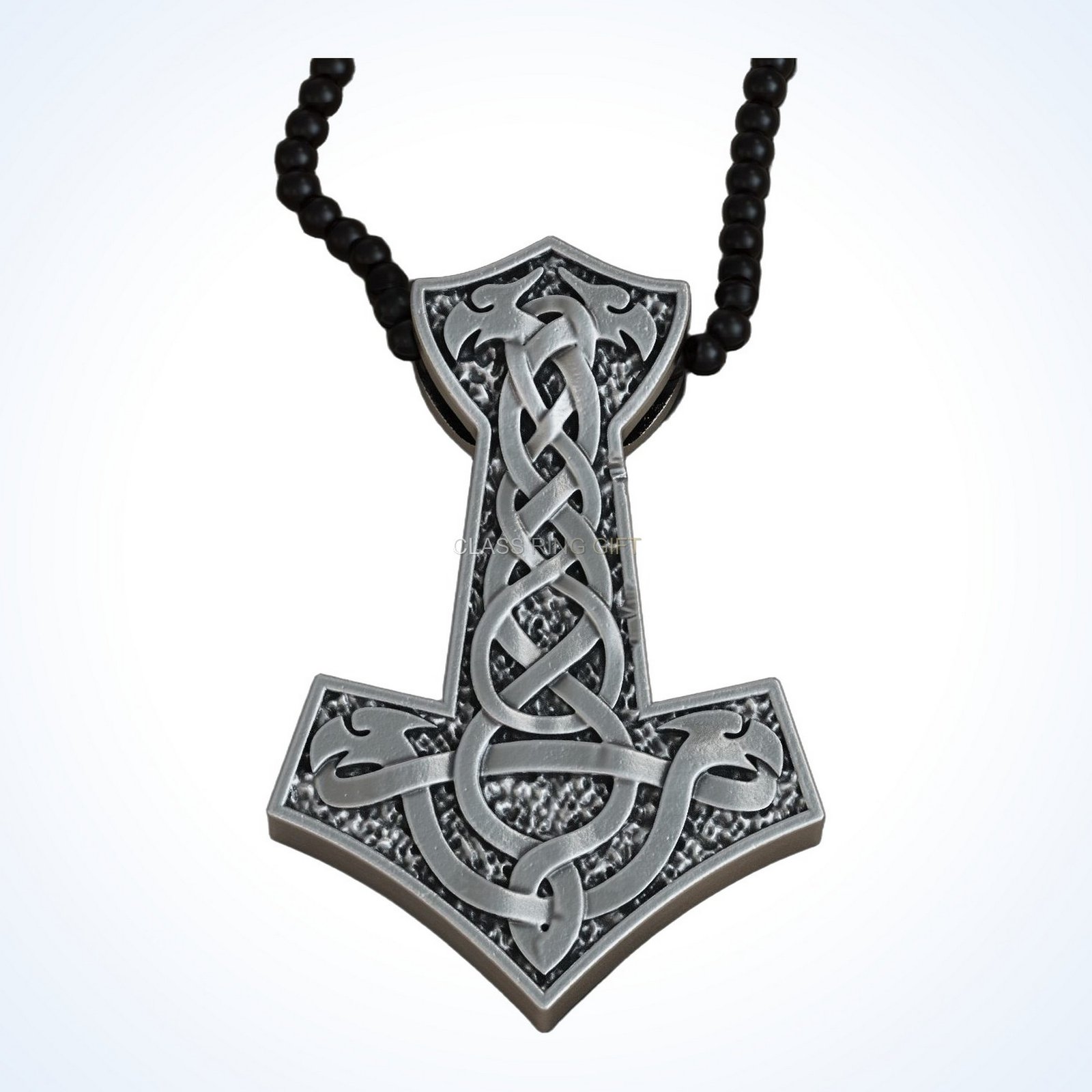 Gift for him viking scandinavian, angled three-quarter view wearing