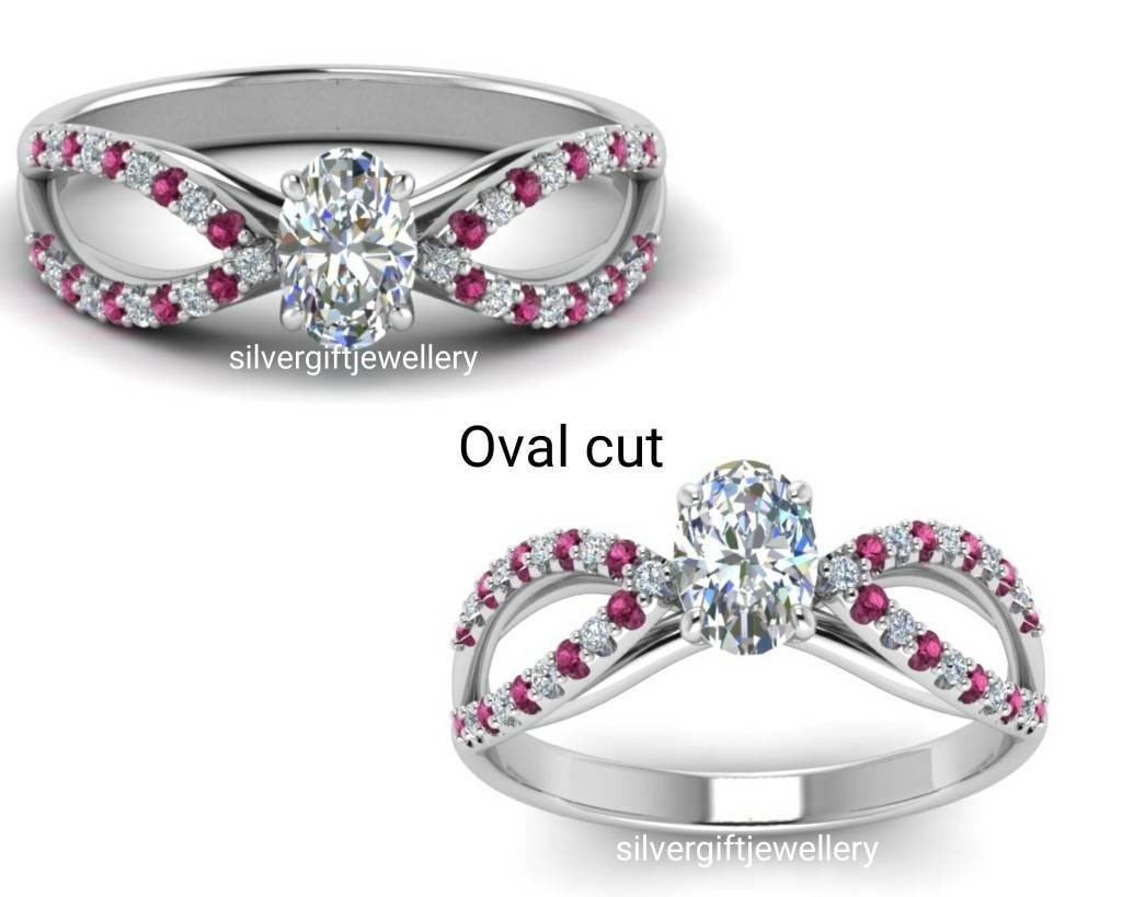 Butterfly Ring for Her, Moissanite Center Sterling Silver - Image 9