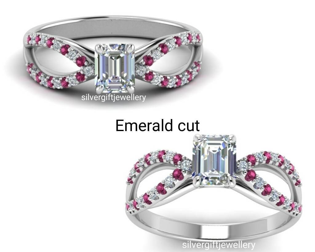 Butterfly Ring for Her, Moissanite Center Sterling Silver - Image 7