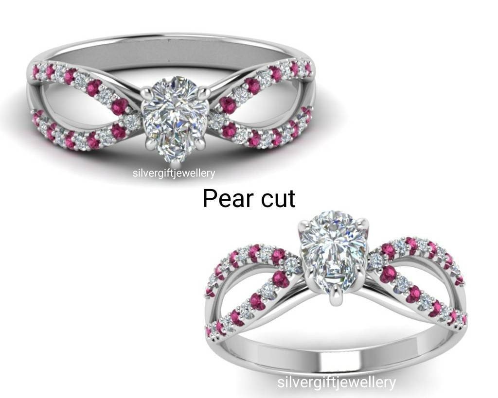 Butterfly Ring for Her, Moissanite Center Sterling Silver - Image 10