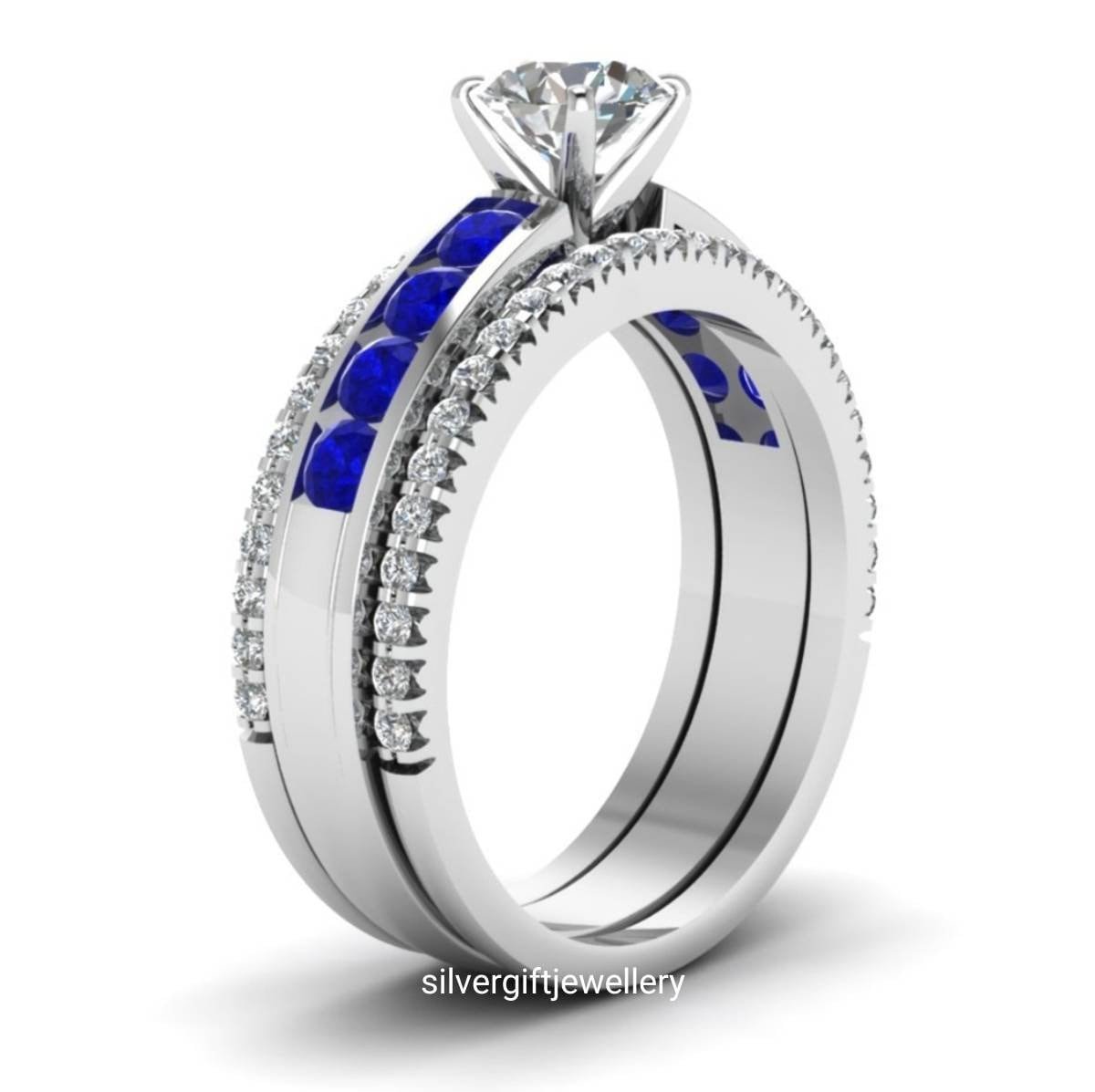 Anniversary Ring for Wife, Sparkling Stone 925 Silver - Image 2