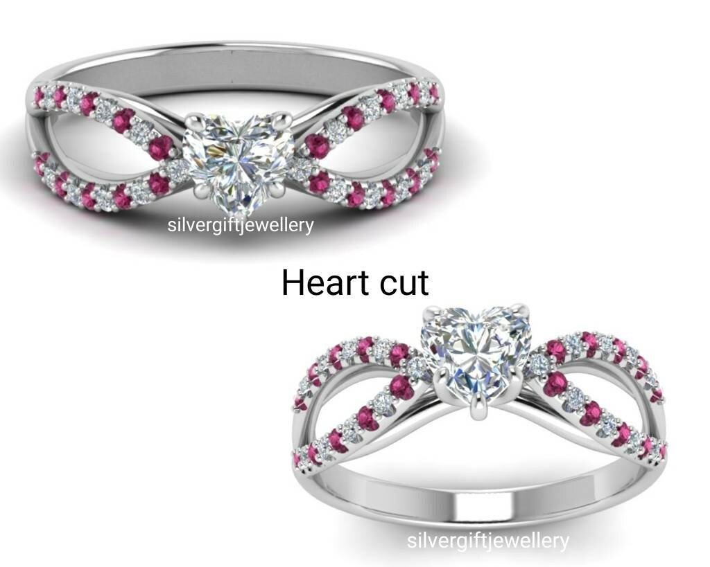 Butterfly Ring for Her, Moissanite Center Sterling Silver - Image 4