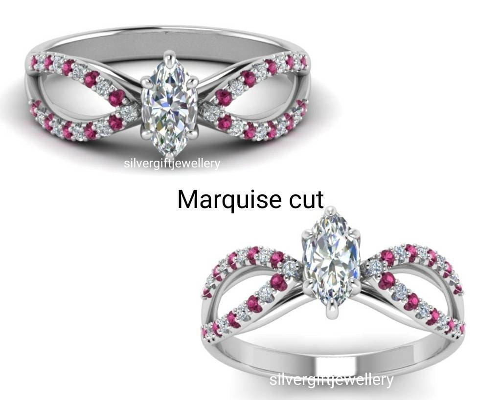 Butterfly Ring for Her, Moissanite Center Sterling Silver - Image 8