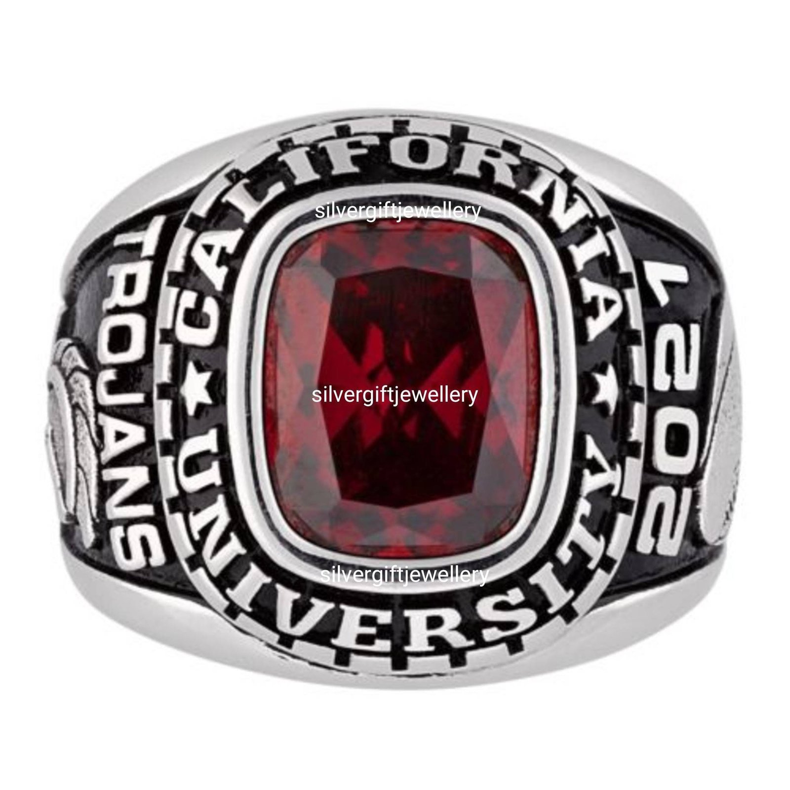 Senior Ring for Women and Girls, Handcrafted 925 Silver