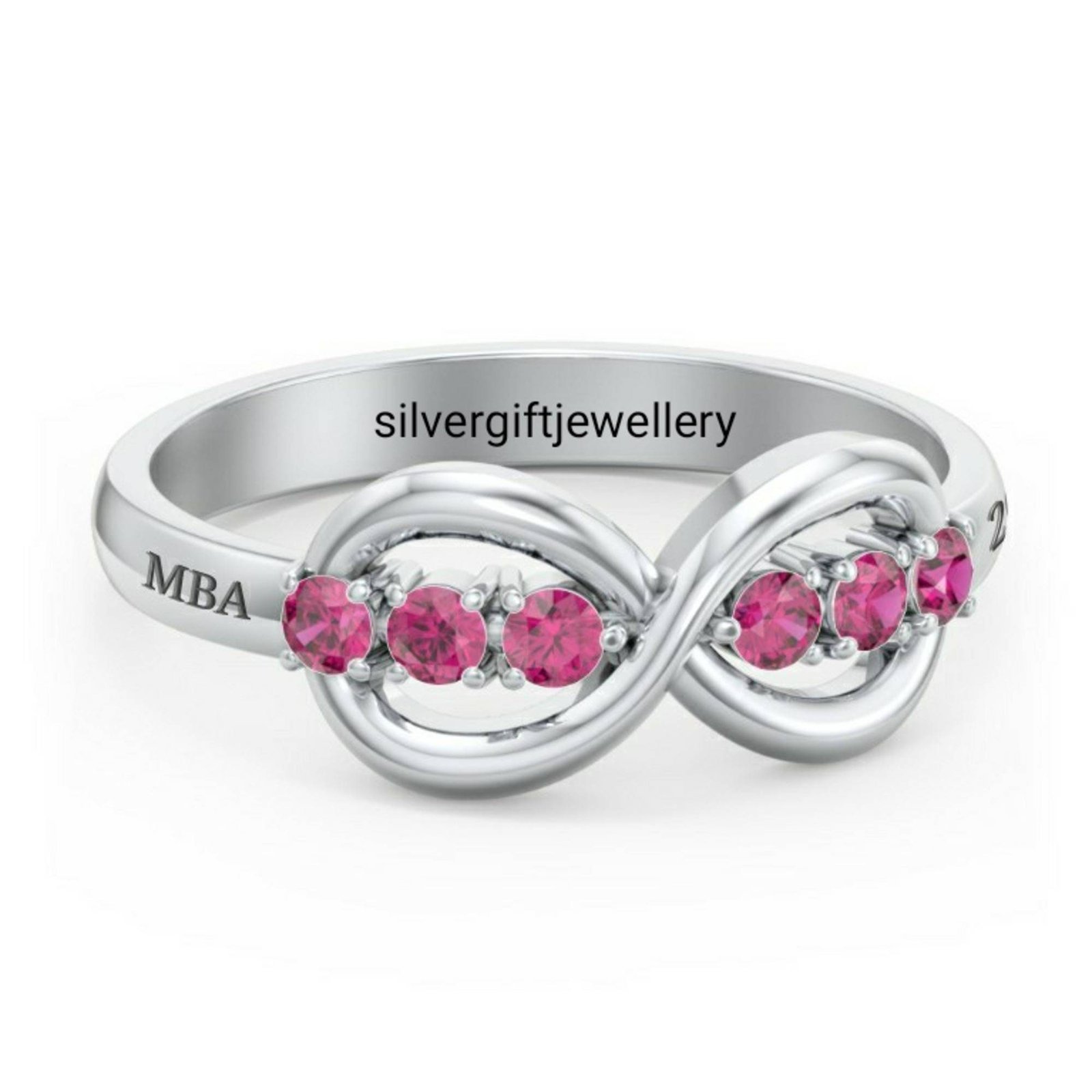 Everyday Senior Ring, Signature Graduation Ring 925 Silver