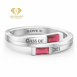 Heritage Class Ring for Her, Square Stone Handmade 925 Silver