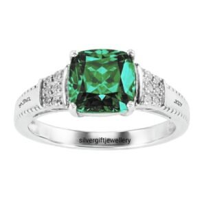 Feminine Senior Class Ring, Lightweight 925 Silver Graduation Gift