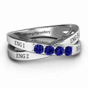 Promise and Graduation Ring for Her, Personalized 925 Silver