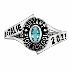 New Class Ring for Women, Handcrafted 925 Silver Grad Gift