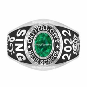 Heritage Graduation Ring, Traditional High School 925 Silver