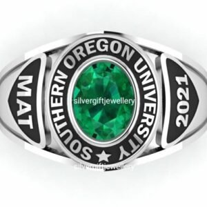Any Year Class Ring for Girls, Personalized 925 Silver