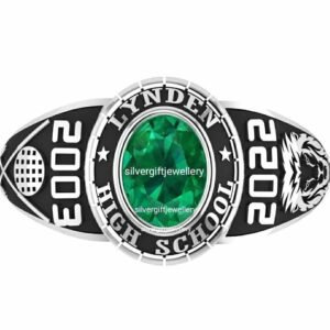 Feminine School Ring, Signature Women's Class Ring 925 Silver