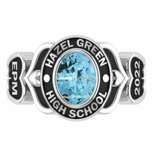 Favorite Class Ring for Women, Graceful 925 Silver Grad Gift