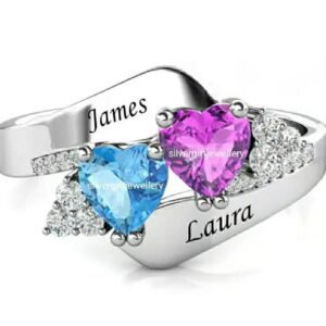 Slim Signature Class Ring, High School Graduation Gift for Her 925 Silver