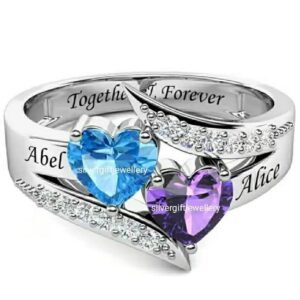 Love and Graduation Ring for Her, Handcrafted 925 Silver