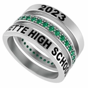 Coordinates Stackable Ring, Personalized Name and Date Band 925 Silver