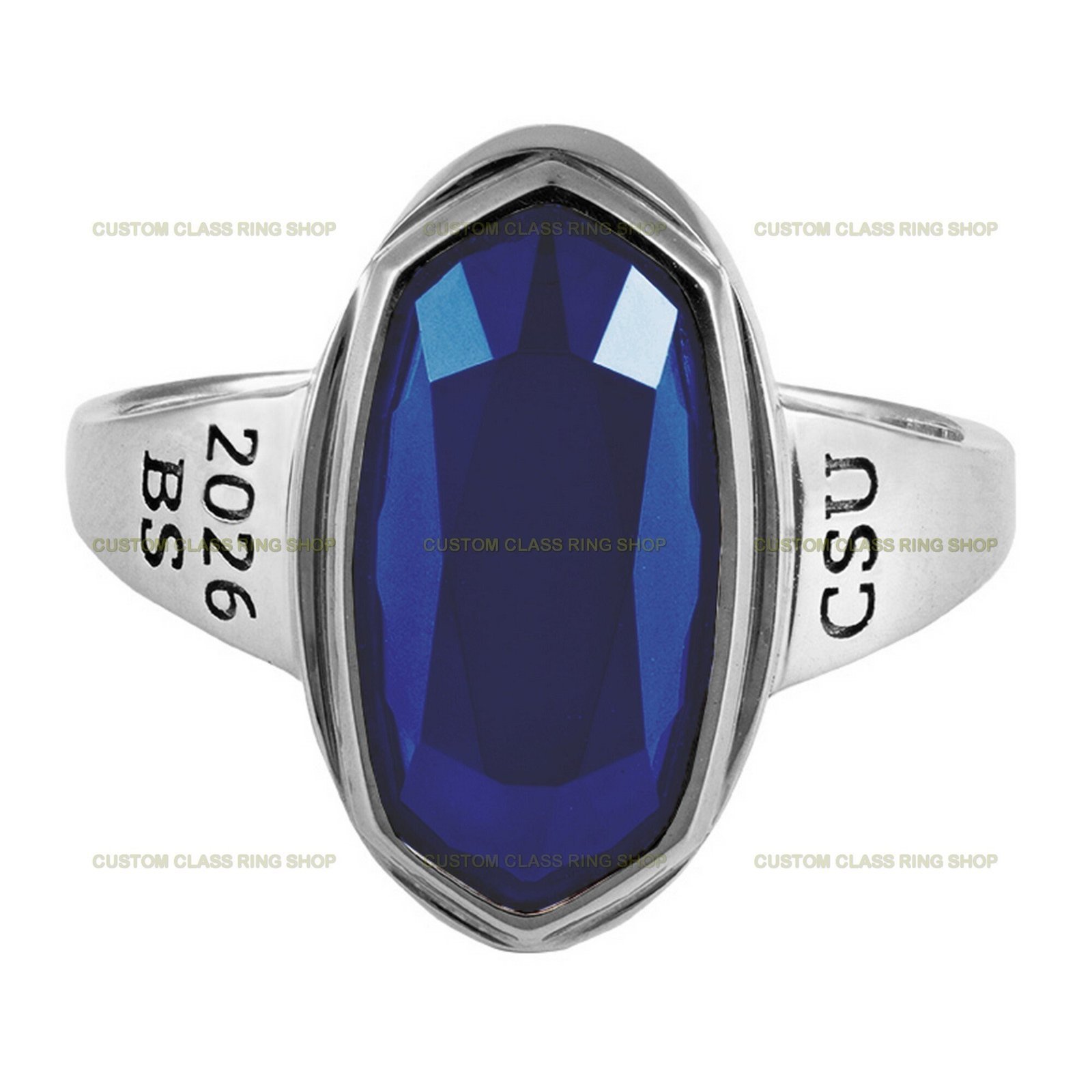 Cubic Zirconia Class Ring for Her, Grace Essence 925 Silver Gift