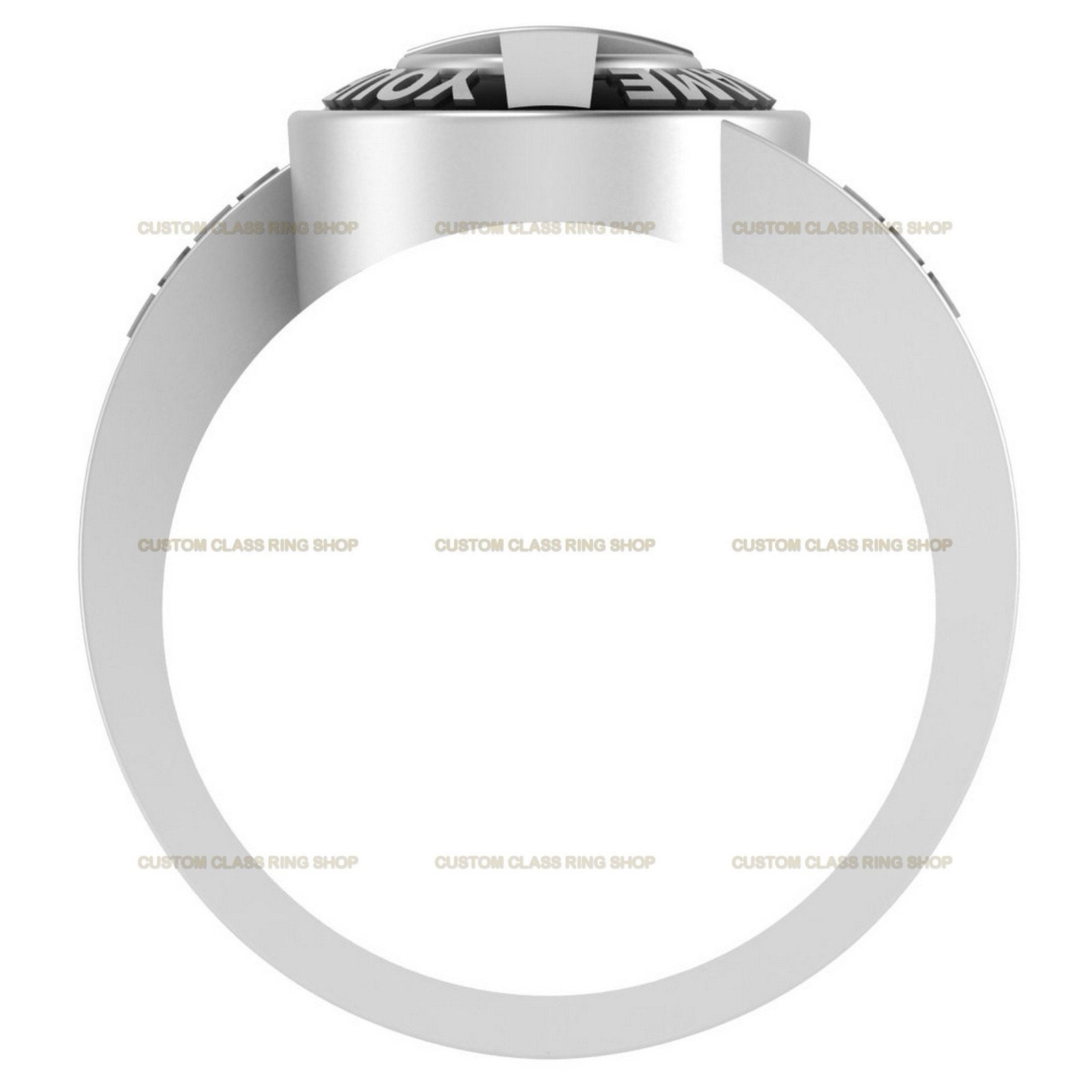 Christian Class Ring for Women, Cross Design with Moissanite - Image 4