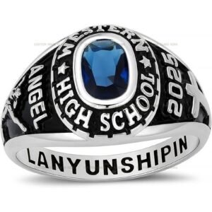 Timeless Senior Ring for Her, Bright Stone 925 Sterling Silver