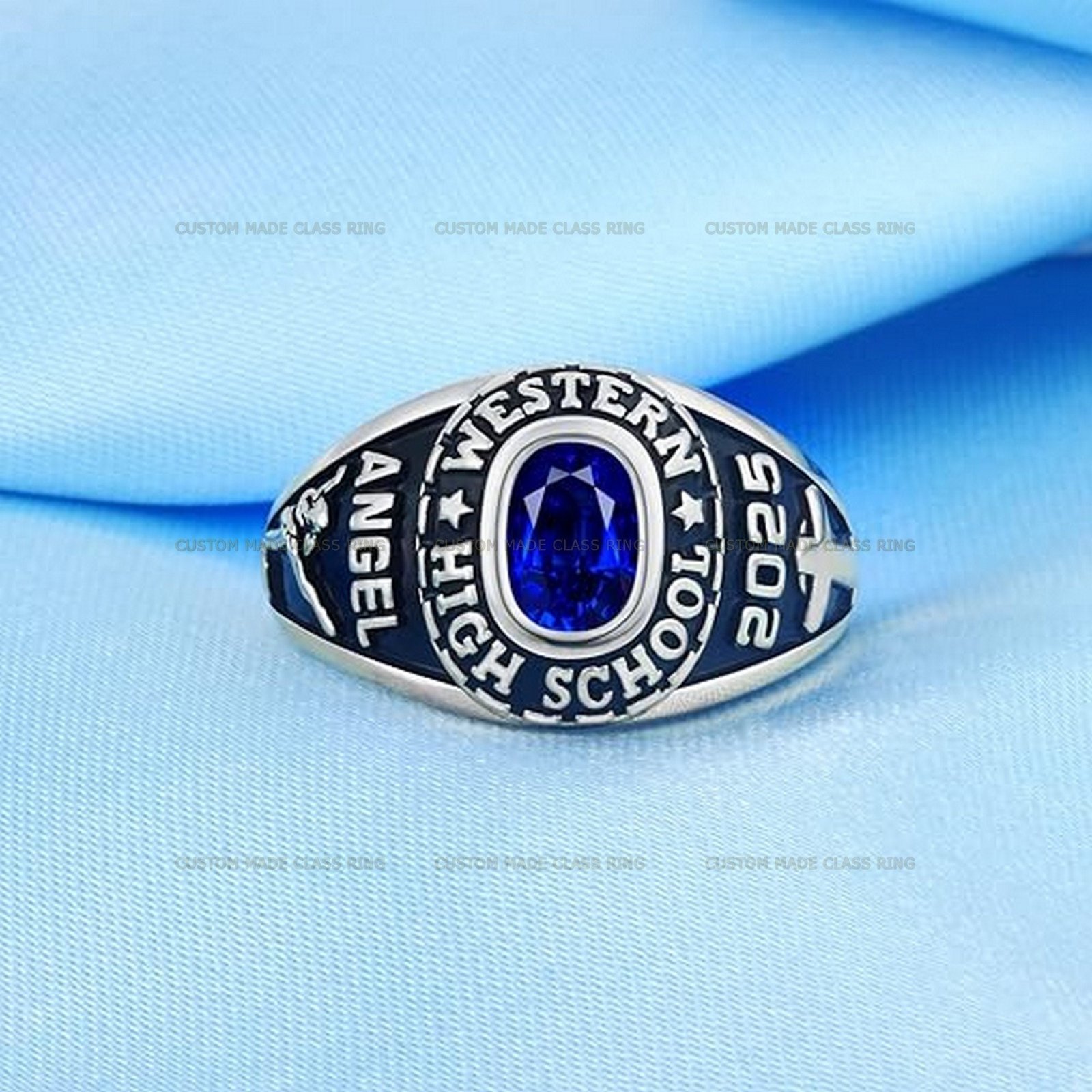 Timeless Senior Ring for Her, Bright Stone 925 Sterling Silver - Image 2