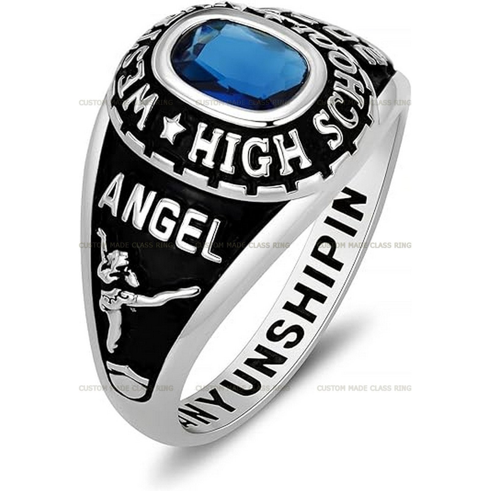 Timeless Senior Ring for Her, Bright Stone 925 Sterling Silver - Image 3