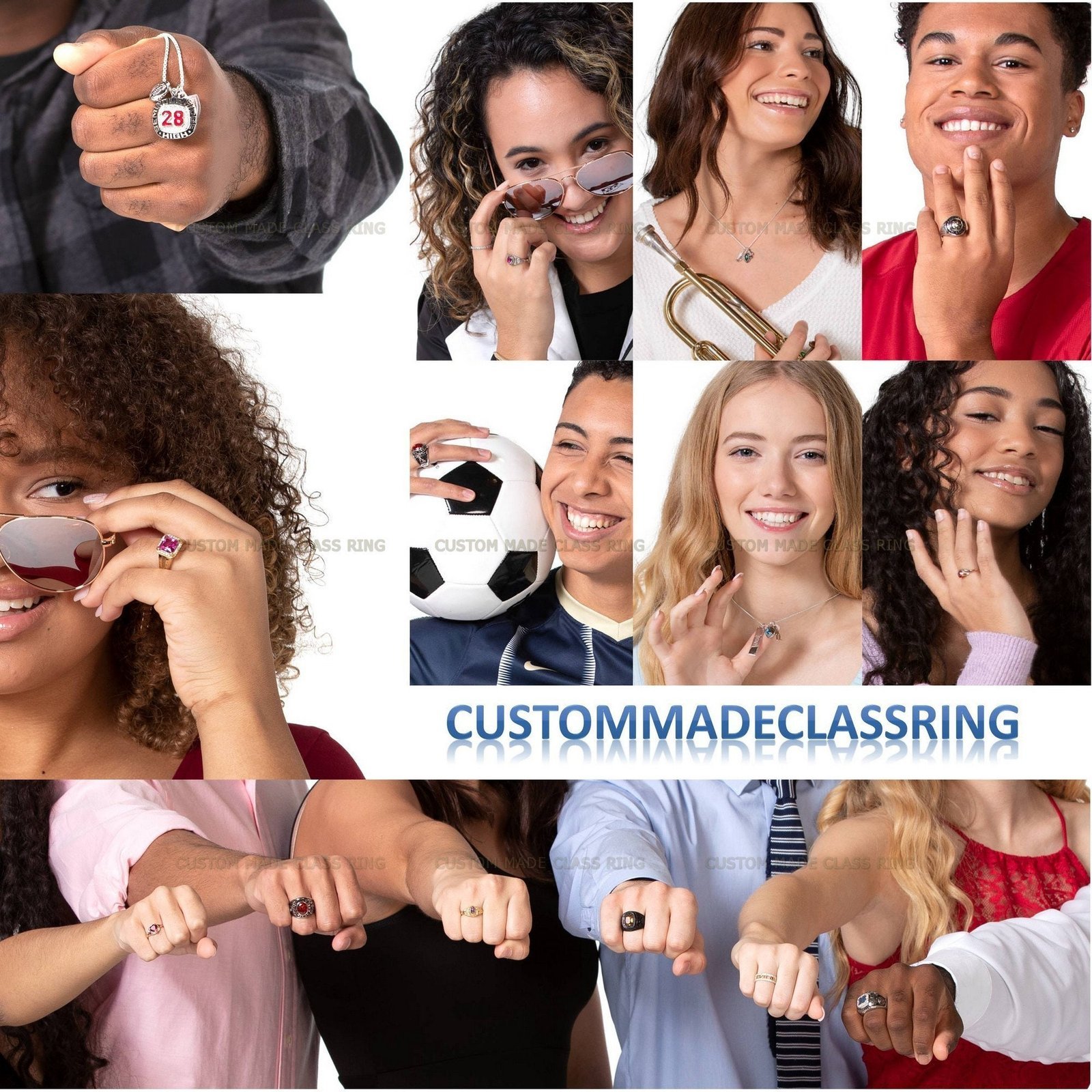 Custom Class Pendant, Fully Personalized School Necklace 925 Silver - Image 9